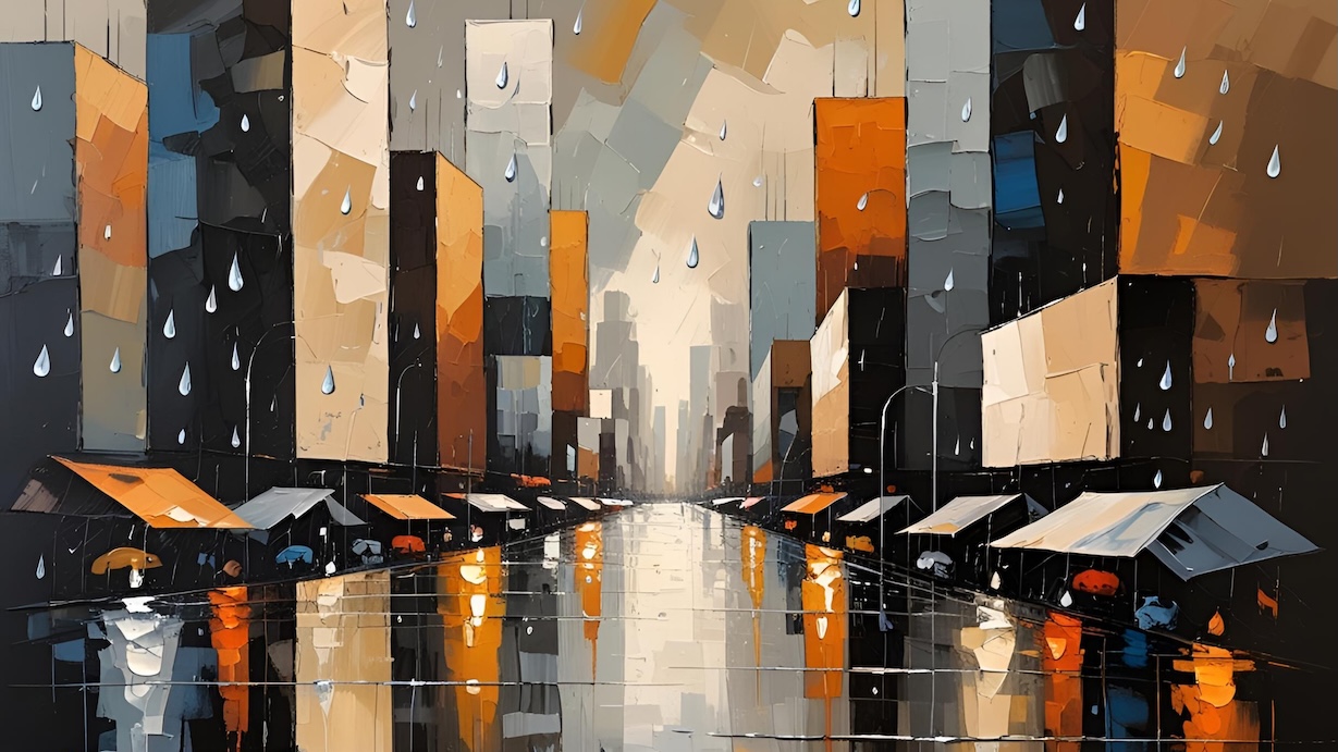 Empire State Abstraction - NYC Abstract Art