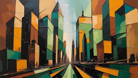 Fifth Avenue Rhythms - NYC Abstract Art
