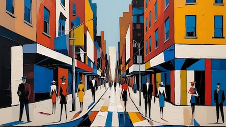Bronx Urban Poetry - NYC Abstract Art