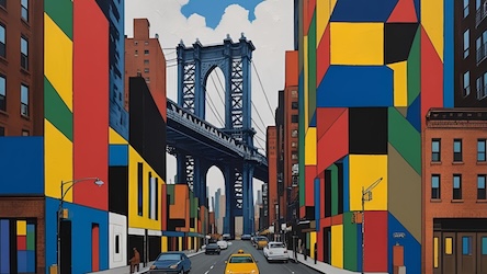 Chinatown Colors - NYC Abstract Art