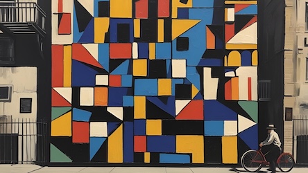 Little Italy Warmth - NYC Abstract Art