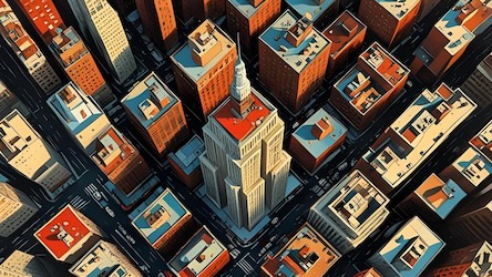 Tribeca Sophistication - NYC Abstract Art