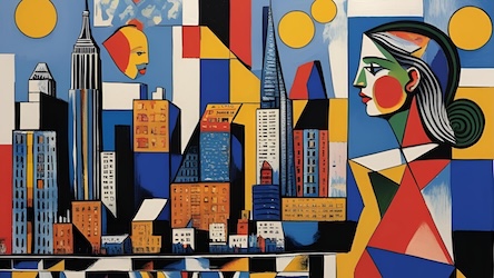 Upper East Side Elegance - NYC Abstract Art