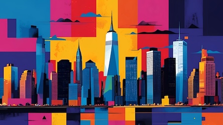 Staten Island Tranquility - NYC Abstract Art