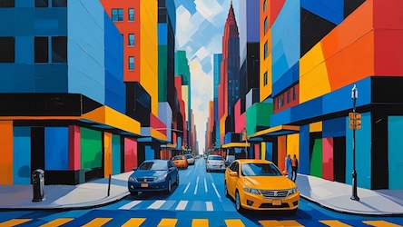 Brooklyn Promenade - NYC Abstract Art