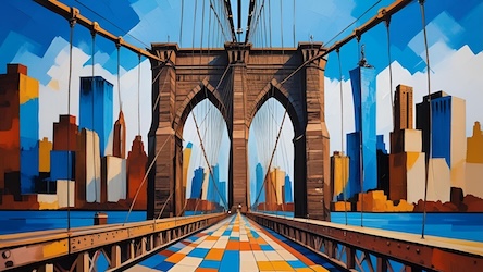 Skyscraper Symphony - NYC Abstract Art