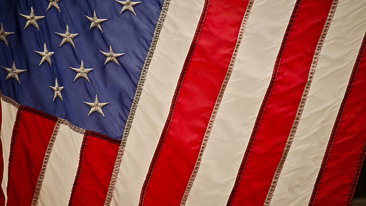 Flag of USA Closeup - American Patriotic Art