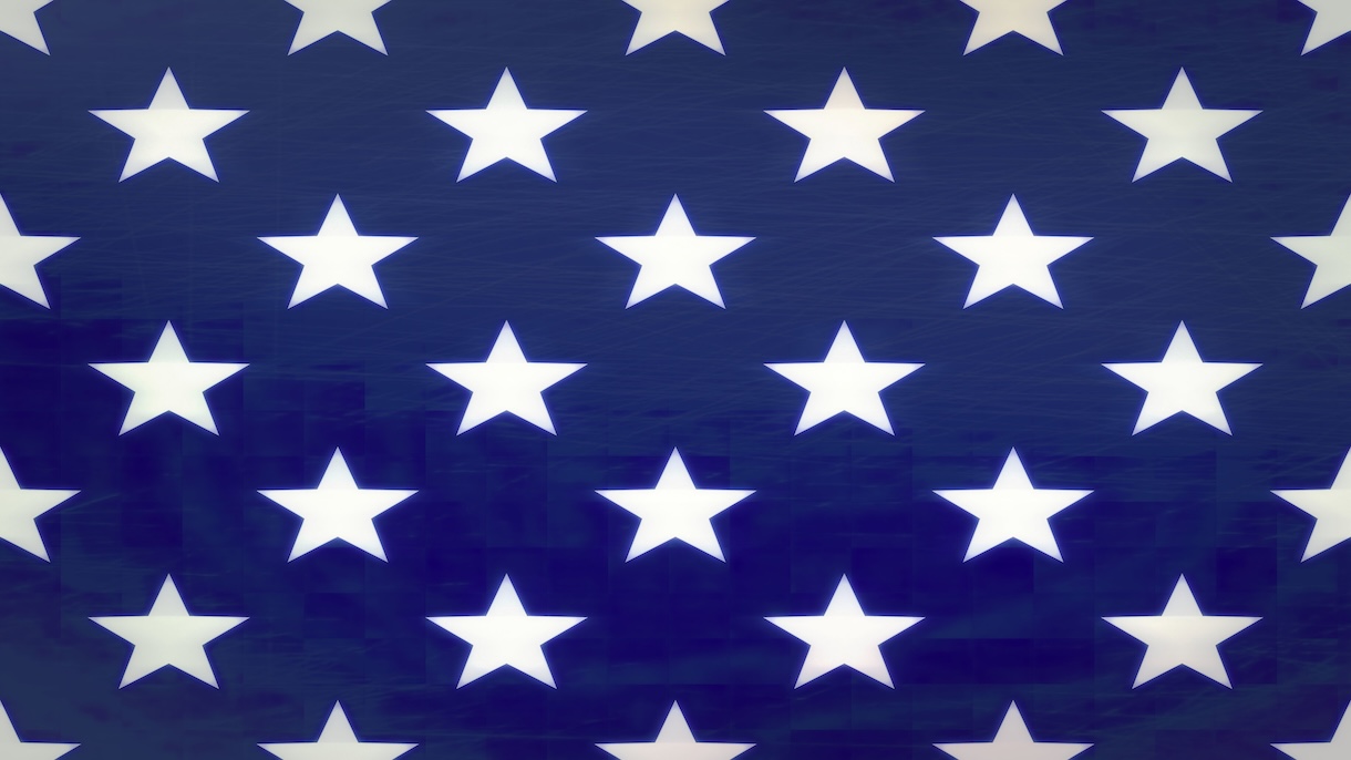 USA Stars Blue - American Patriotic Art