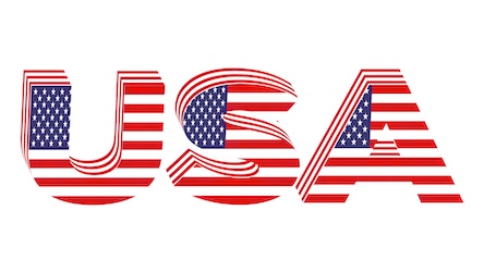 USA Typography - American Patriotic Art