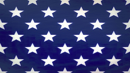 USA Stars Blue - American Patriotic Art