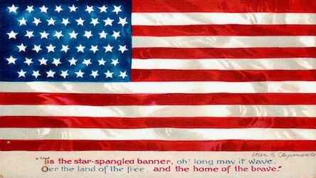 Vintage American Flag - American Patriotic Art