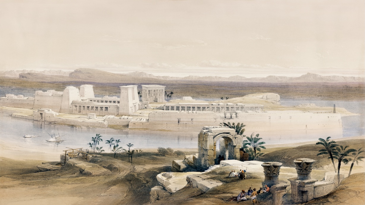 Island of Philae by David Roberts - Ancient Egypt Art