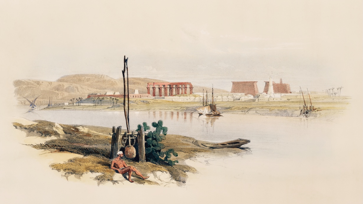 Ruins of Luxor by David Roberts - Ancient Egypt Art