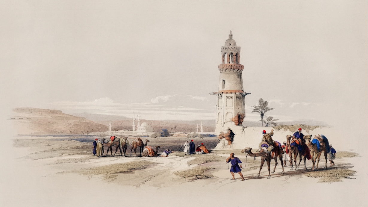 Siout in Upper Egypt by David Roberts - Ancient Egypt Art
