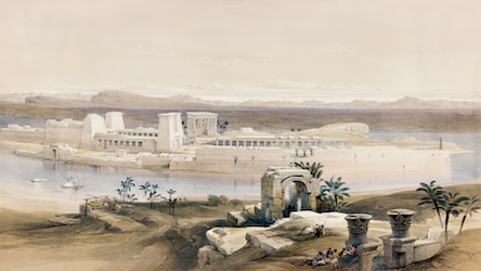 Island of Philae by David Roberts - Ancient Egypt Art