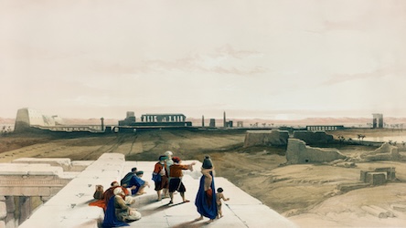 Ruins of Karnak Temple by David Roberts - Ancient Egypt Art