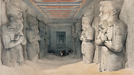 Temple of Abu Simbel II by David Roberts - Ancient Egypt Art