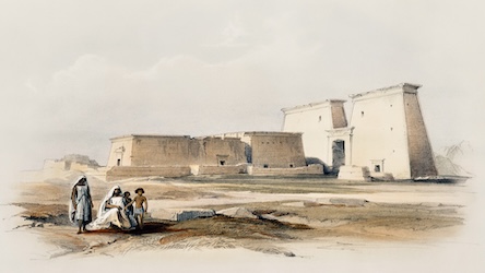 Temple of Dakka by David Roberts - Ancient Egypt Art