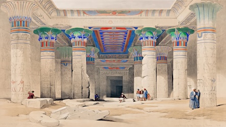 Temple of Philae Nubia by David Roberts - Ancient Egypt Art