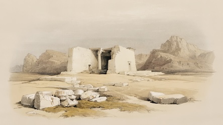 Temple of Taffeh by David Roberts - Ancient Egypt Art