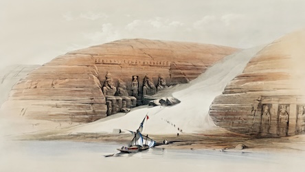 Egyptian Excavated Temples by David Roberts - Ancient Egypt Art