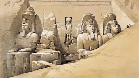 Nubia Egyptian Temple by David Roberts - Ancient Egypt Art