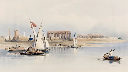 Ruins of Luxor II by David Roberts - Ancient Egypt Art