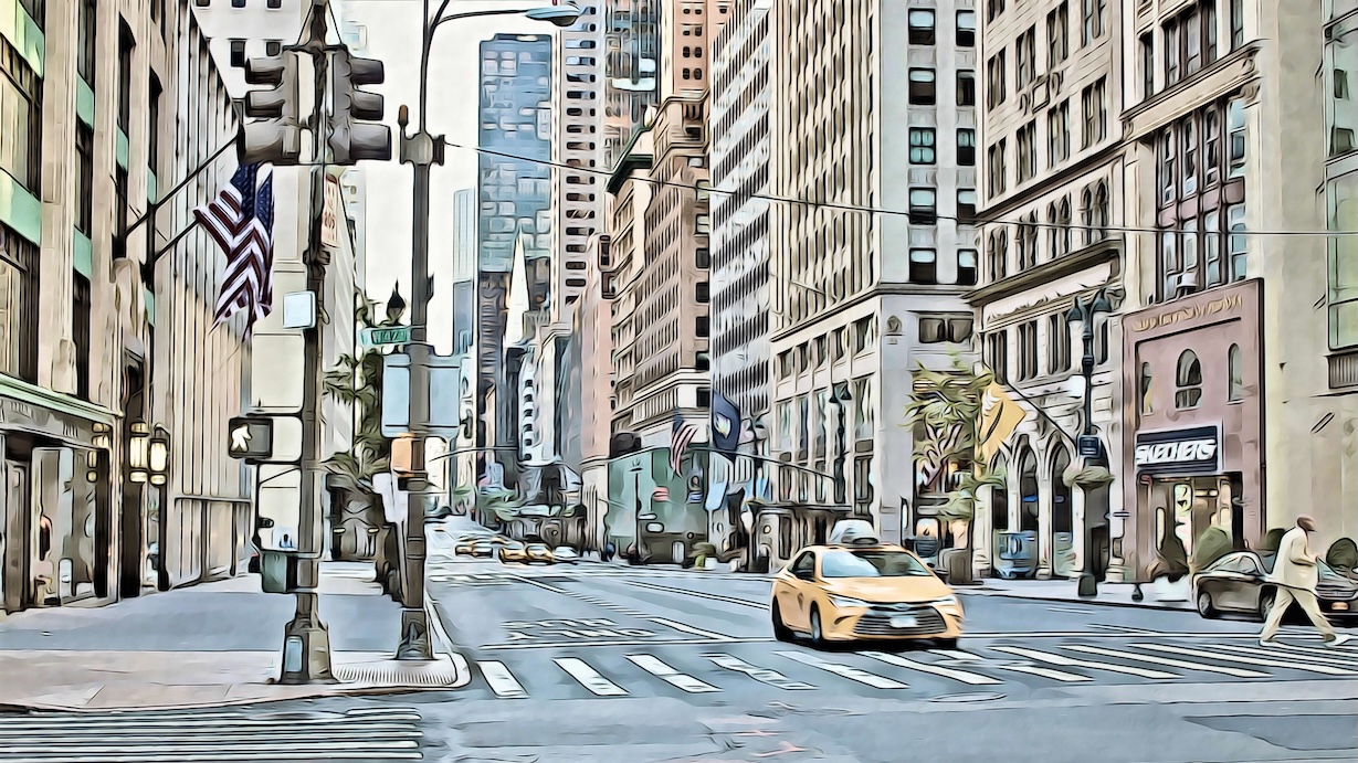 5th Avenue NYC by Contemporary Artist - Best Seller Art