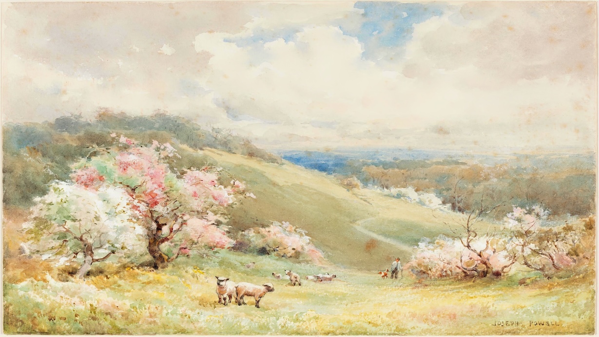 Spring Vintage Landscape by Vintage Landscape Artist - Best Seller Art