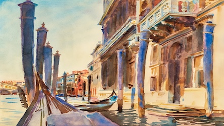 Gondola on the Grand Canal by Contemporary Artist - Best Seller Art