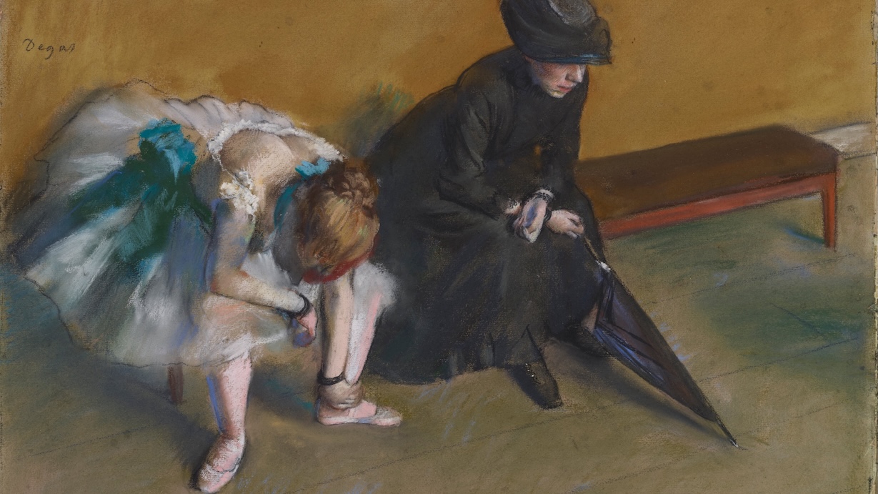 Dancer in Pink - Edgar Degas Impressionist Ballet Art