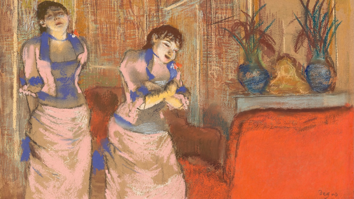 Women in Cafe - Edgar Degas Impressionist Ballet Art