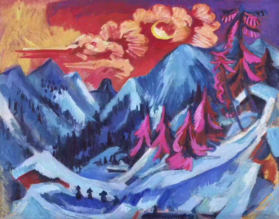 EcoArtLab Originals, Abstract Mountain Landscape Colorful