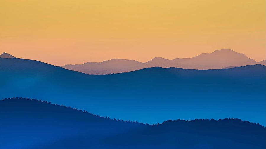 Abstract Mountain Sunrise