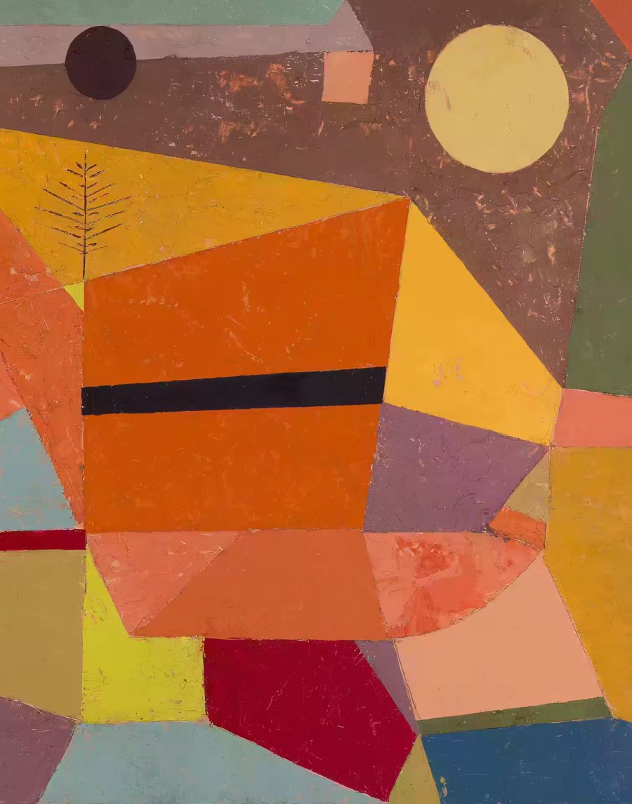 Abstract Paul Klee Joyful Mountain