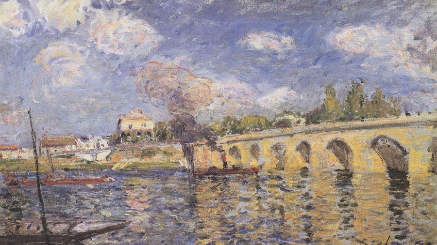 River Steamboat and Bridge