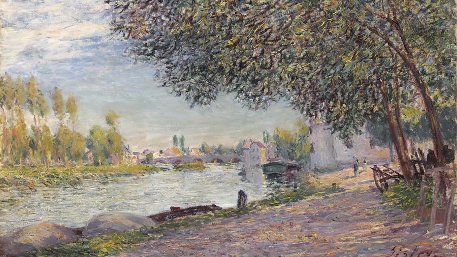 The Port of Moret sur Loing Evening