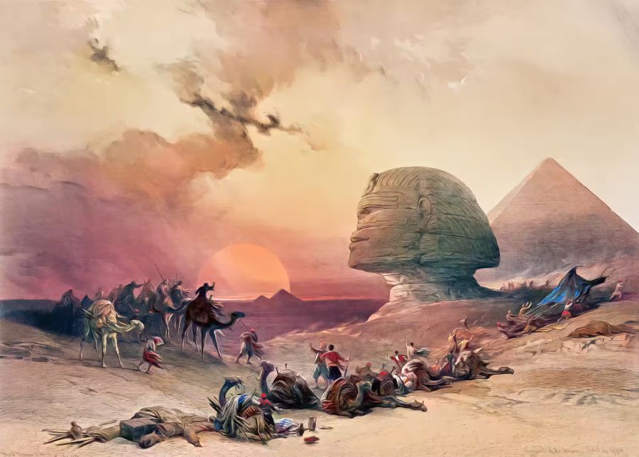 , Ancient Egyptian Great Sphinx Giza