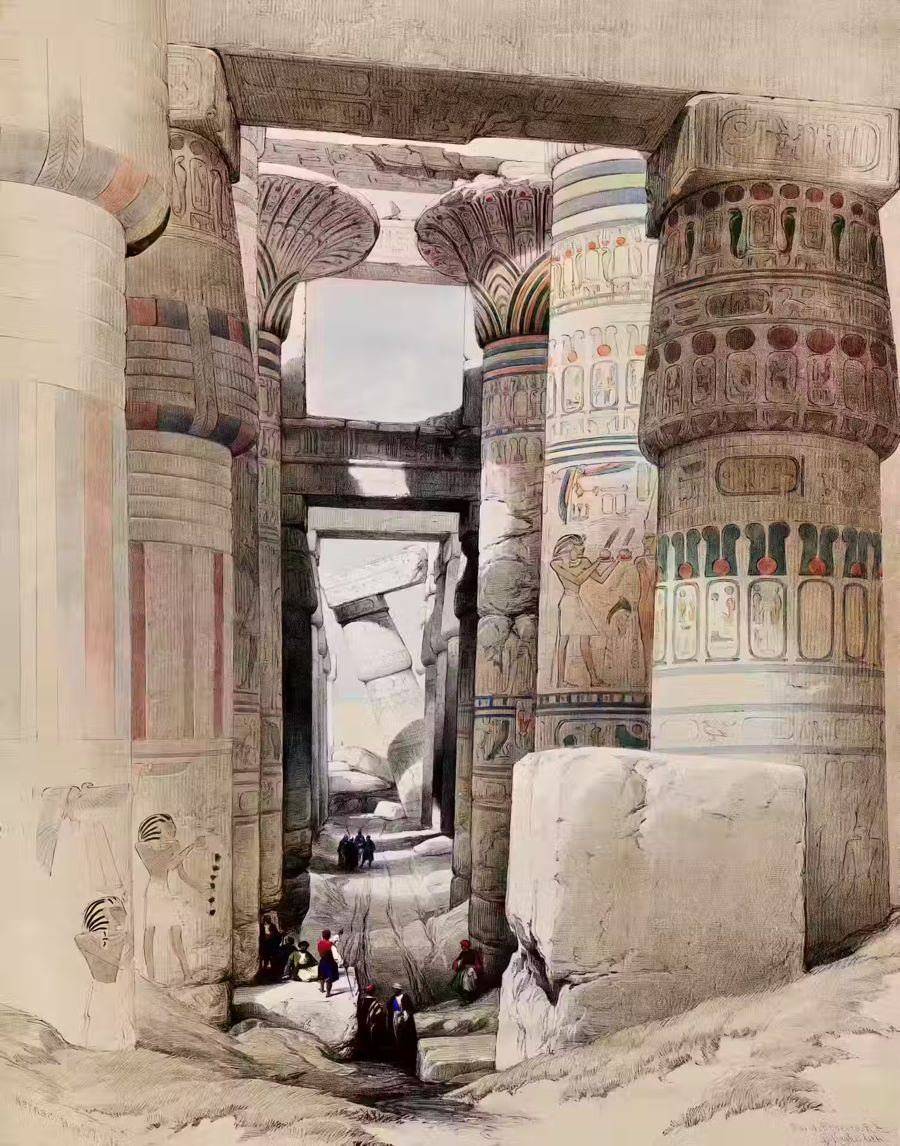 , Ancient Egyptian Karnak Egyptian Temple
