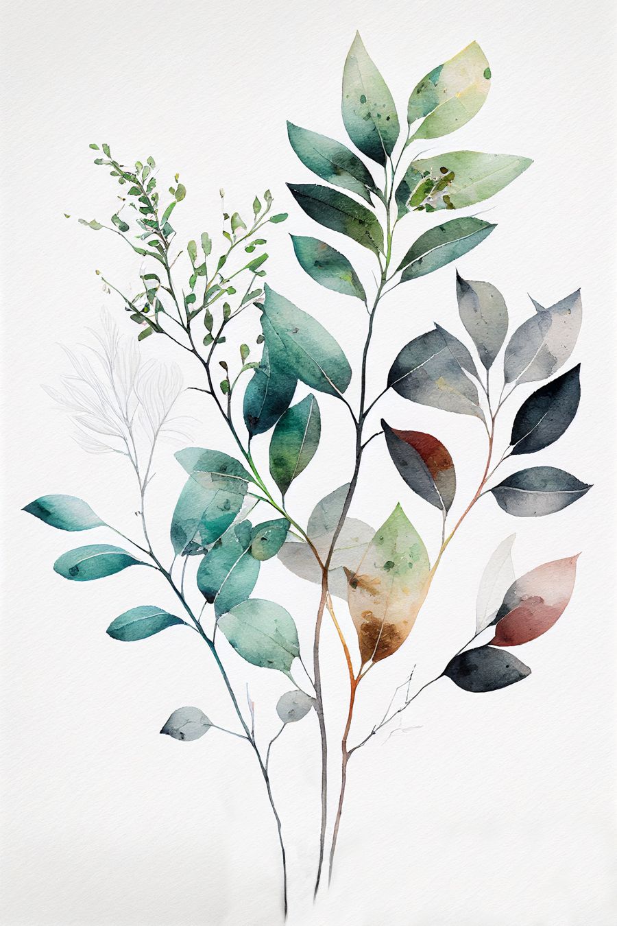 EcoArtLab Originals, Botanical 2 Watercolor Gallery