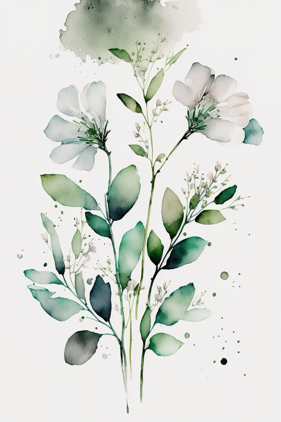 EcoArtLab Originals, Botanical 3 Watercolor Gallery