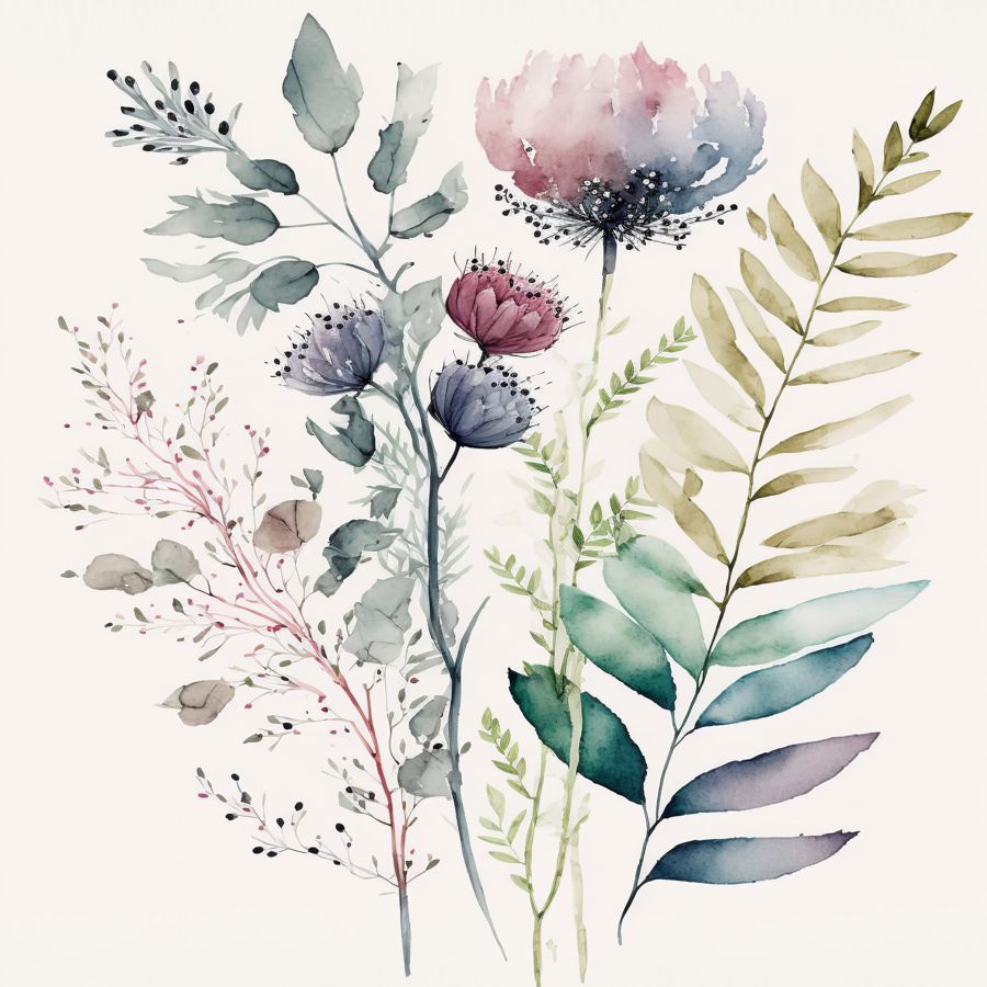 Botanical 3 Watercolor Gallery