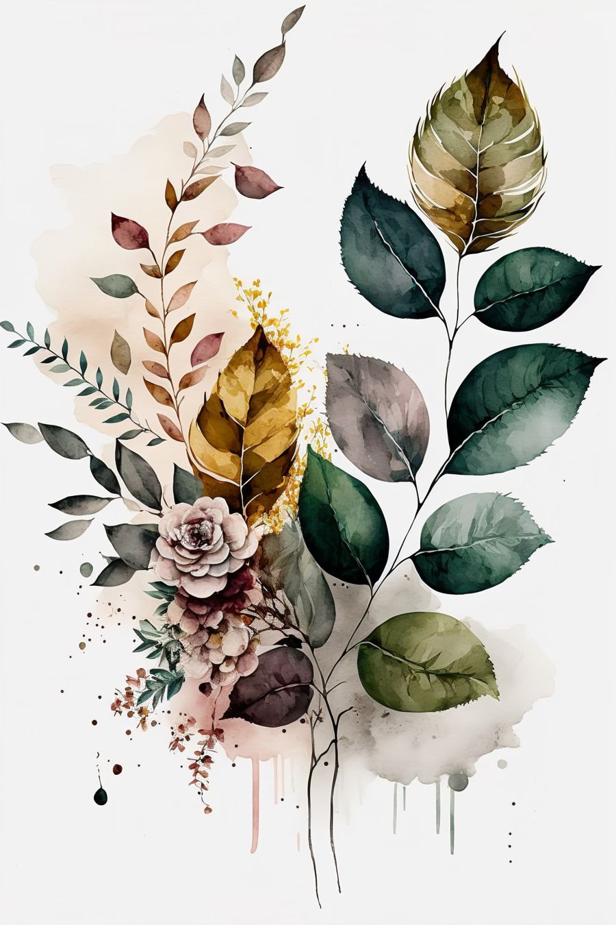 EcoArtLab Originals, Botanical 3 Watercolor Gallery