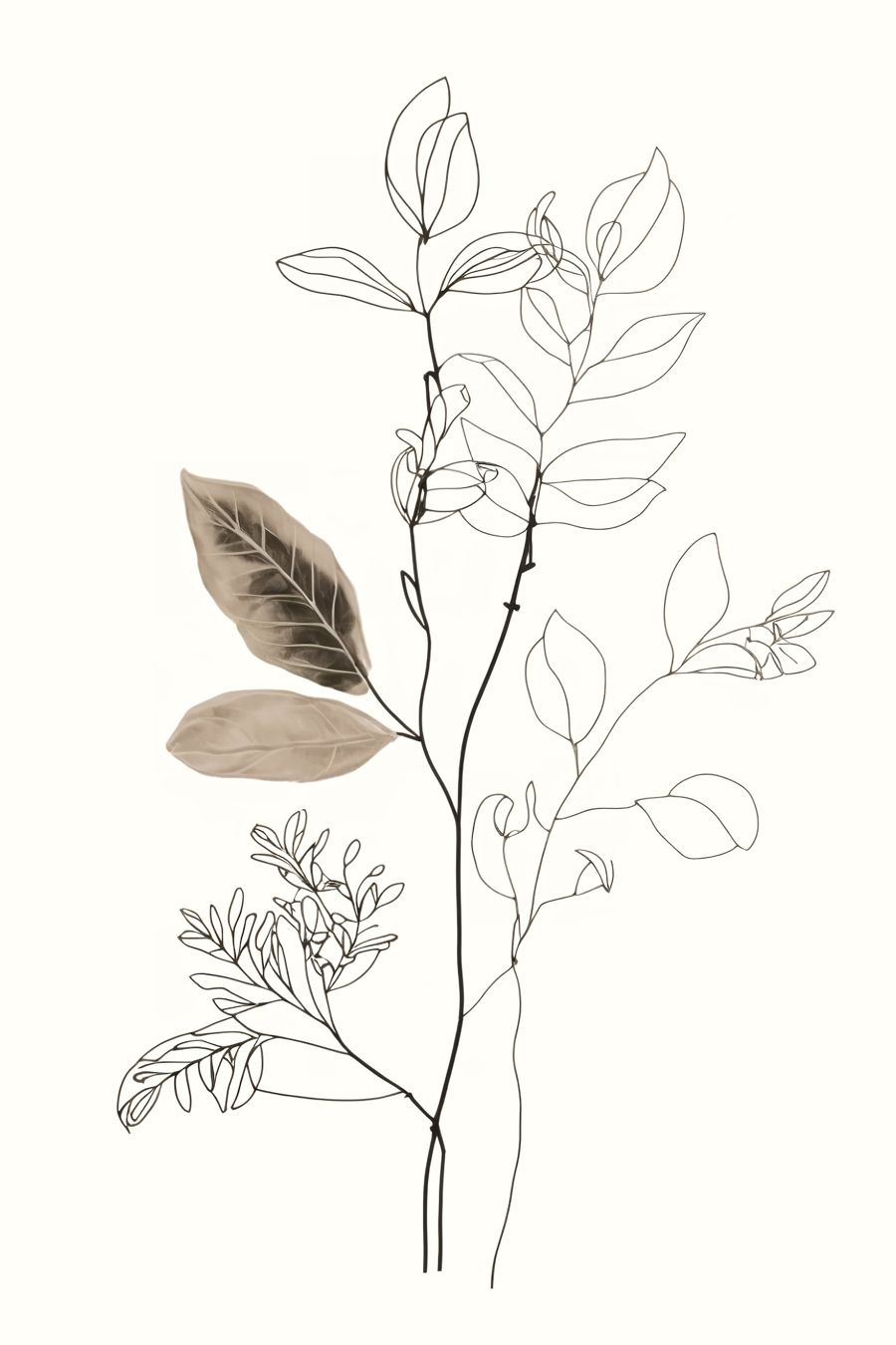 Botanical Line 2 Neutral Plant