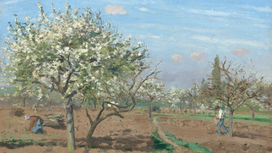 Camille Pissarro, The Orchard in Bloom Louveciennes