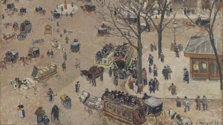 Camille Pissarro, The Place du Théâtre Français