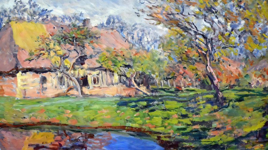 Claude Monet, A Cottage in Normandy