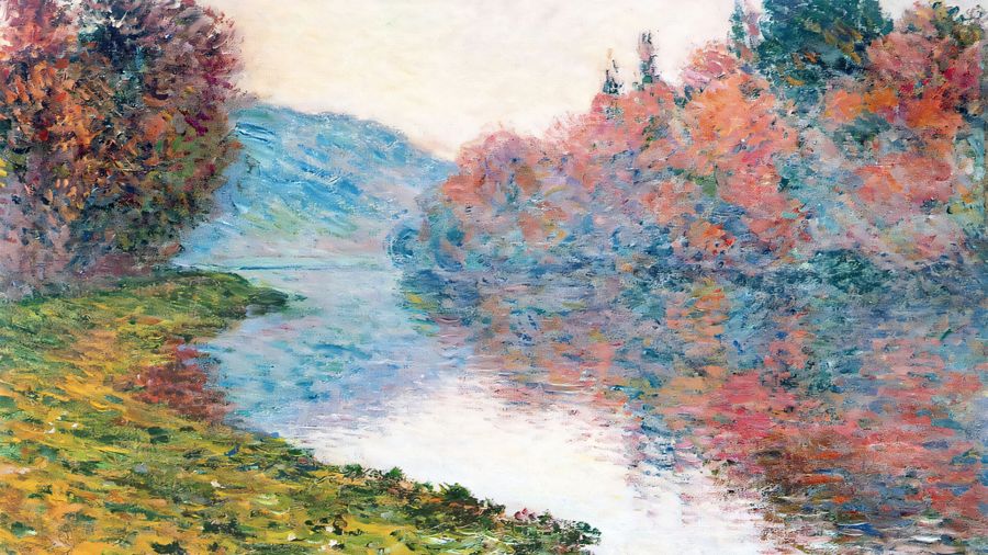 Banks of the Seine at Jeufosse Clear Weather