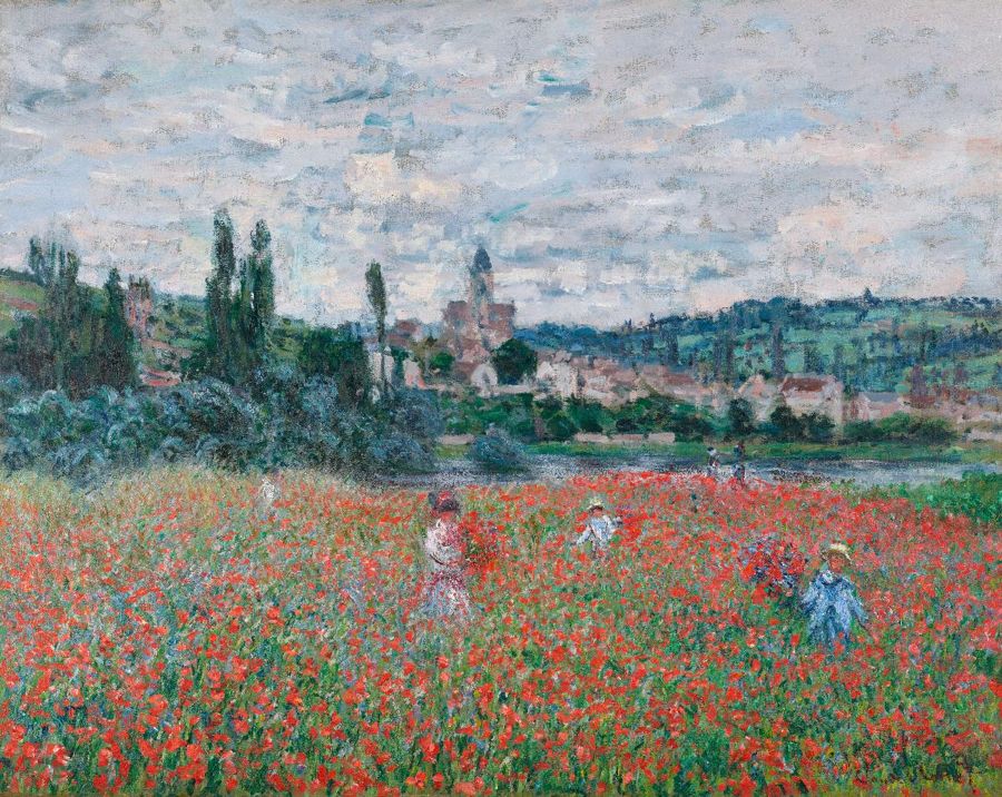 Champ de coquelicots près de Vétheuil