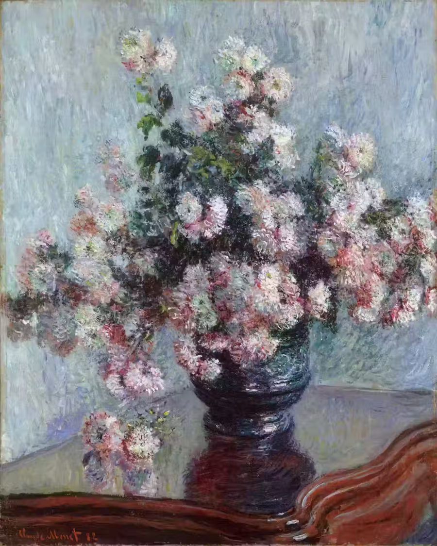 Claude Monet, Claude Monet Chrysanthemums Flowers